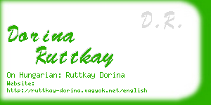 dorina ruttkay business card